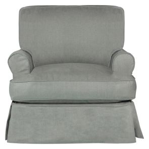 Horizon Slate Slipcover Chair