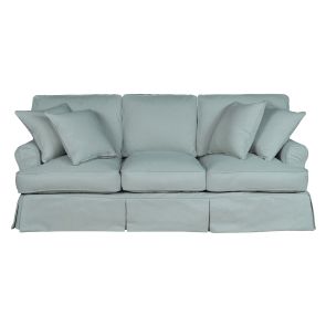 Horizon Light Blue Slipcover Sofa