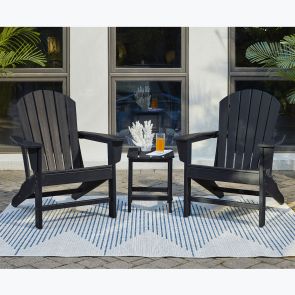 Sundown Treasures Black 3 pc Outdoor Patio Set 