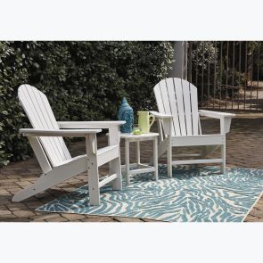 Sundown Treasure 3 Piece Outdoor White Patio Set