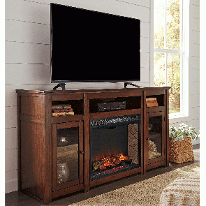 Harpan XL TV Stand with Fireplace
