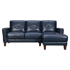 Front view of Classico Midnight Blue 2 Piece Sectional