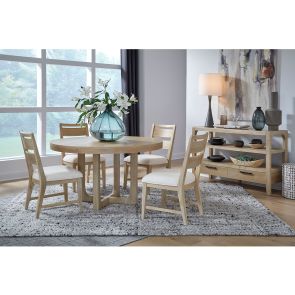 Somerset 5 Piece Dining Set (Round Table with 4 Side Chairs)