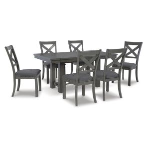 Myshanna 7 Piece Dining Set (Rectangular Table with 6 Side Chairs)