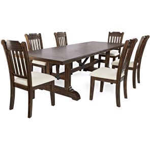 Bakersfield 7 Piece Dining Set (Rectangular Table with 6 Side Chairs)