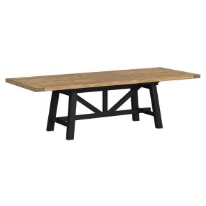 Angled front view of Hendricks Trestle Table