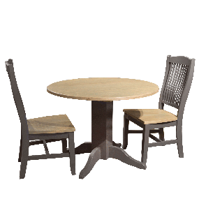 Port Townsend Drop Leaf Table with 2 Wood Side Chairs
