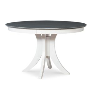 Cosmopolitan Heather Gray/White Pedestal Table