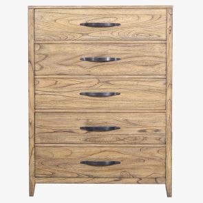 Front view of Belgium 5 Drawer Chest