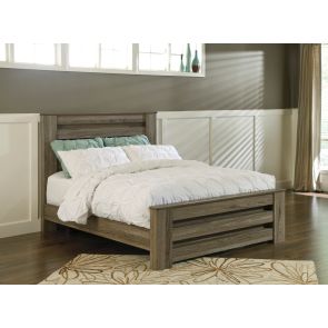 Zelen Grey Panel Bed