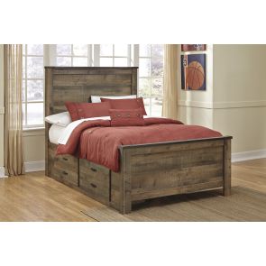 Trinell Panel Bed with Drawers