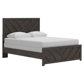 Angled view of Prendonea Queen Panel Bed