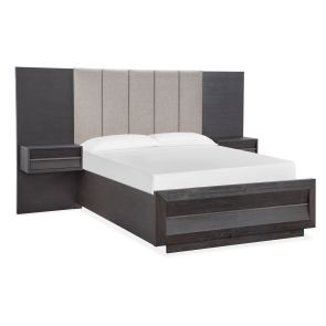 Wentworth Village Upholstered Bed with 2 Piers