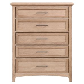 Front view of Jamestown Bleached Oak Chest