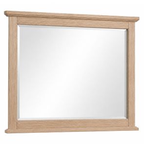 Front view of Jamestown Bleached Oak Mirror