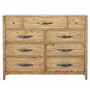 Front view of Belgium 9 Drawer Dresser