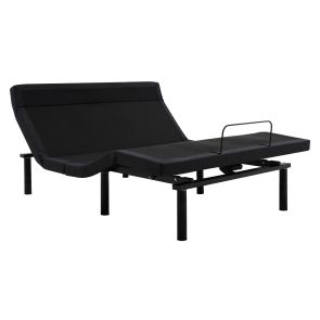 angled front view of Beautyrest Baselogic Platinum Adjustable Base with head and foot rests raised
