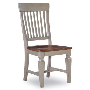 Vista Hickory Stone Slatback Side Chair