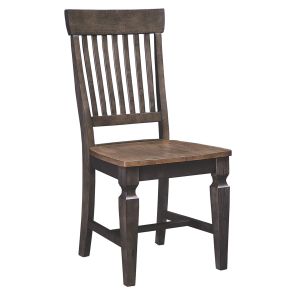 Vista Hickory Coal Slatback Side Chair