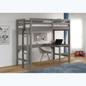 Cambridge Grey Loft Bed / Desk