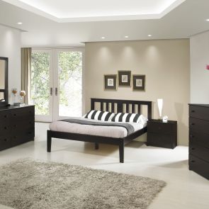 Room view of Espresso Youth Milan Platform Bed