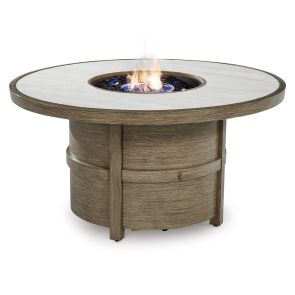 Rainier Ranch Round Fire Pit Table