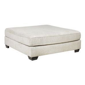 Rawcliffe Parchment Oversized Accent Ottoman Silhouette