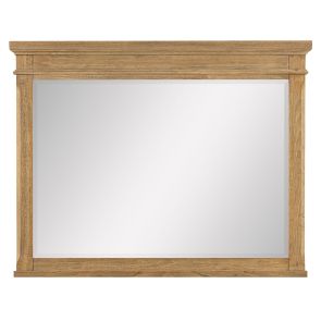 Front view of Aspen Retreat Mirror shown with dresser