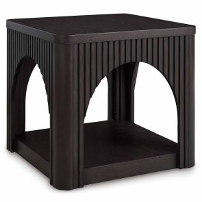 Front view of Yellink Black End Table