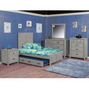 Urban Ranch Gray Youth Panel Bed