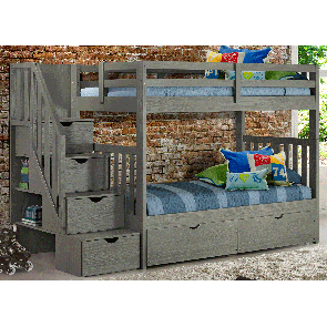 Cambridge Staircase Bunk Bed with Drawers