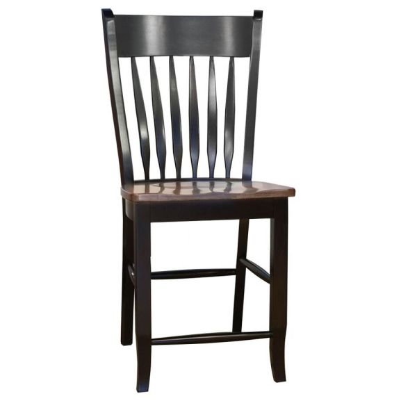 Amish Driftwood Abbey Dinette 24, Amish Made Wood Counter Stools