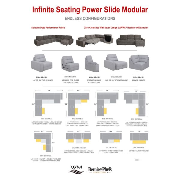 家具 PAO7 model Buy Powermod Stone 7 Piece Power Modular Sectional - Shop Now