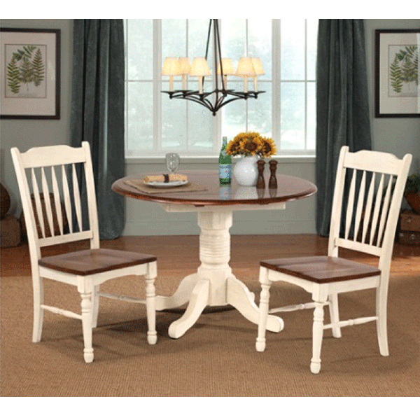 British Isles 3 Piece Dining Set Drop, How To Add A Leaf Table