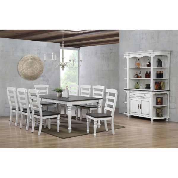 French Country 9 Piece Dining Set, French Country Dining Room Table And Chairs Sets