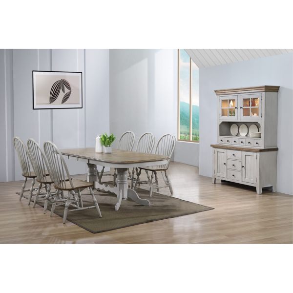 Country Grove 7 Piece Dining Set, Country Dining Table And Chairs Set