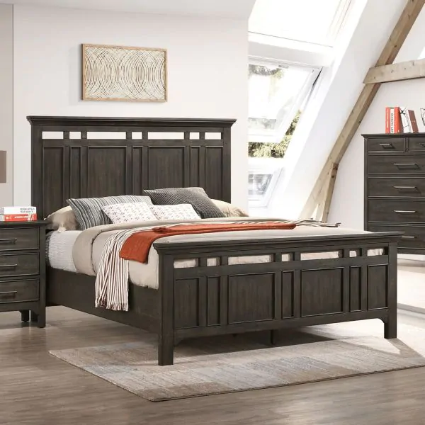 Buy Hawthorne Brushed Clay Panel Bed Online at Bernie & Phyl's