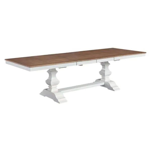 Buy Vista Hickory/Shell 9 Piece Dining Set (Trestle Table with 8