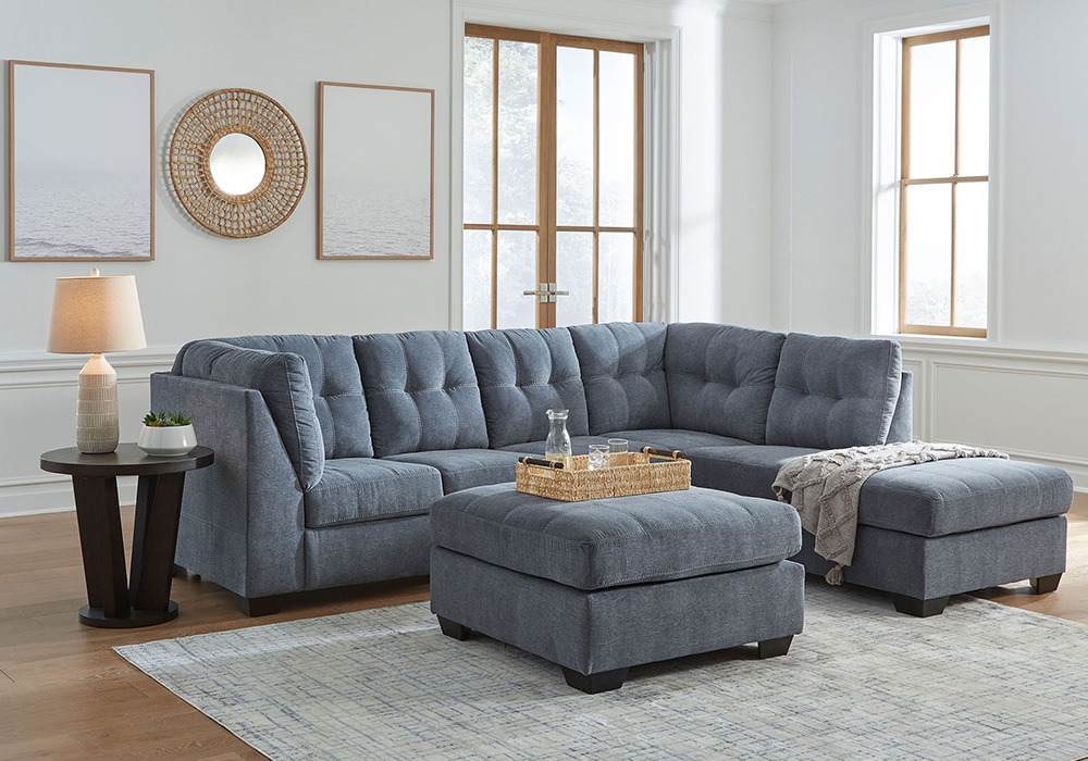 Marlton Denim 2 Piece Sleeper Sectional
