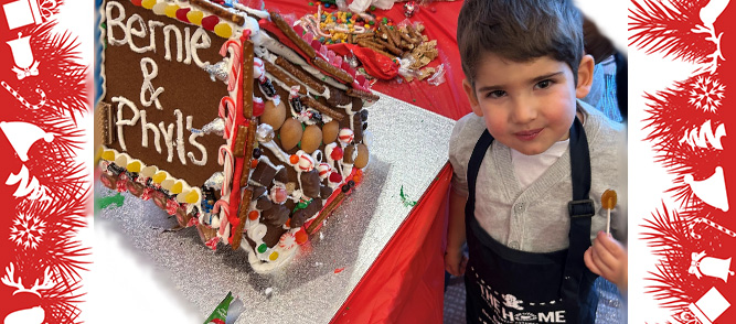 Bernie & Phyl's Decorated Gingerbread House