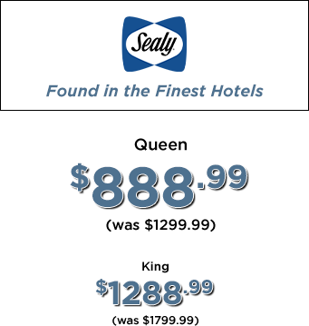 Sealy Hotel queen $888.99