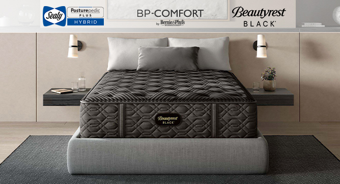 Sealy Posturepedic Plus Hybrid, Beautyrest BLACK, BP-COMFORT