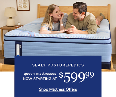 Sealy Posturepedics queen mattresses now starting at $599.99