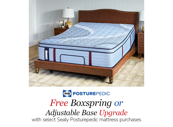 free box or adjustable base upgrade with select purchases